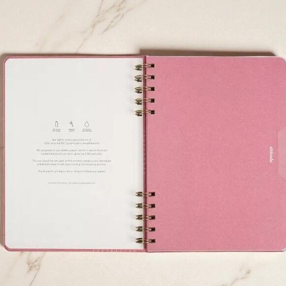 3-Pack – Altitude Supplies Spiral Journals 6.25" x 8.5" 160 Pgs – Mauve Cover - Picture 6 of 9